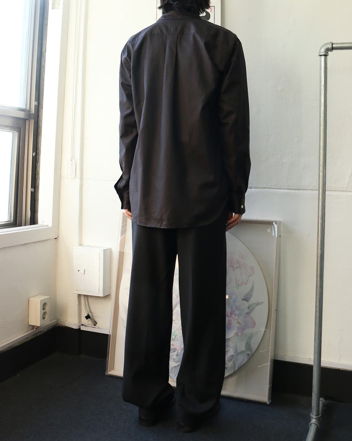 2000s 캘빈 클라인 블랙 핀스트라이프 트라우저  상품이미지3