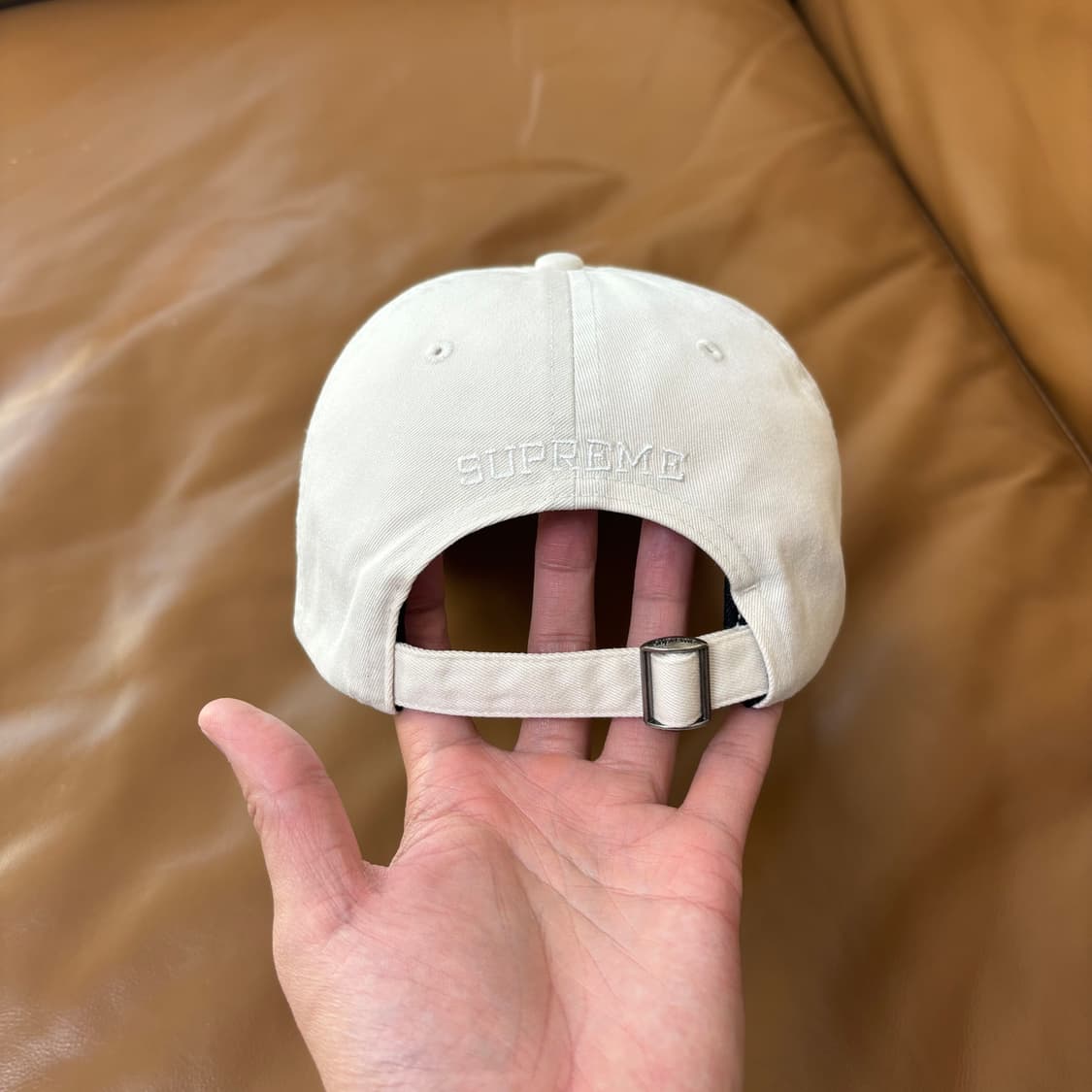 Supreme 슈프림 리버스 로고 화이트 6패널 볼캡 모자 (White) 상품이미지7
