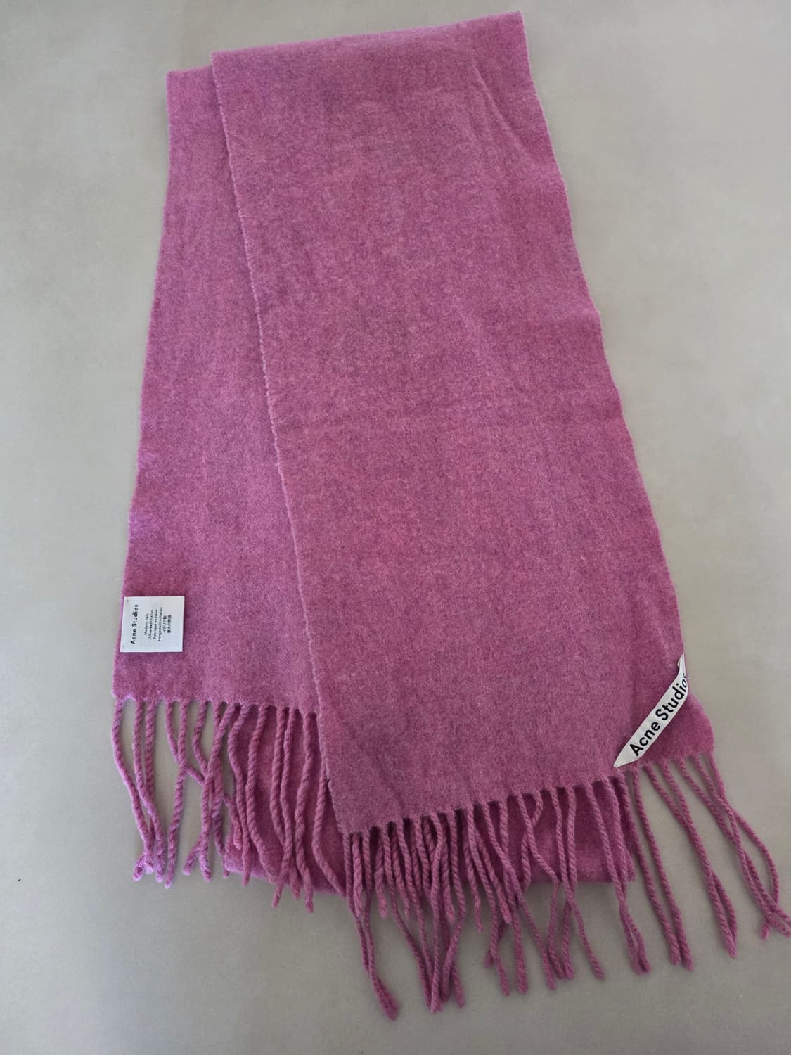 정품 아크네 스튜디오 머플러 스키니 버블검 상품이미지2