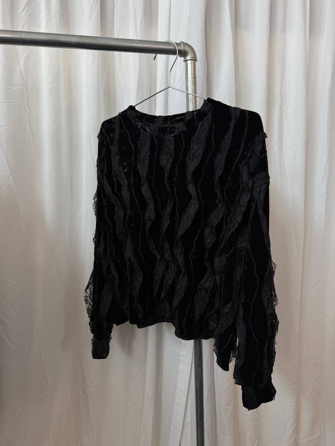 빈티지 벨벳 레이스 탑 상품이미지2