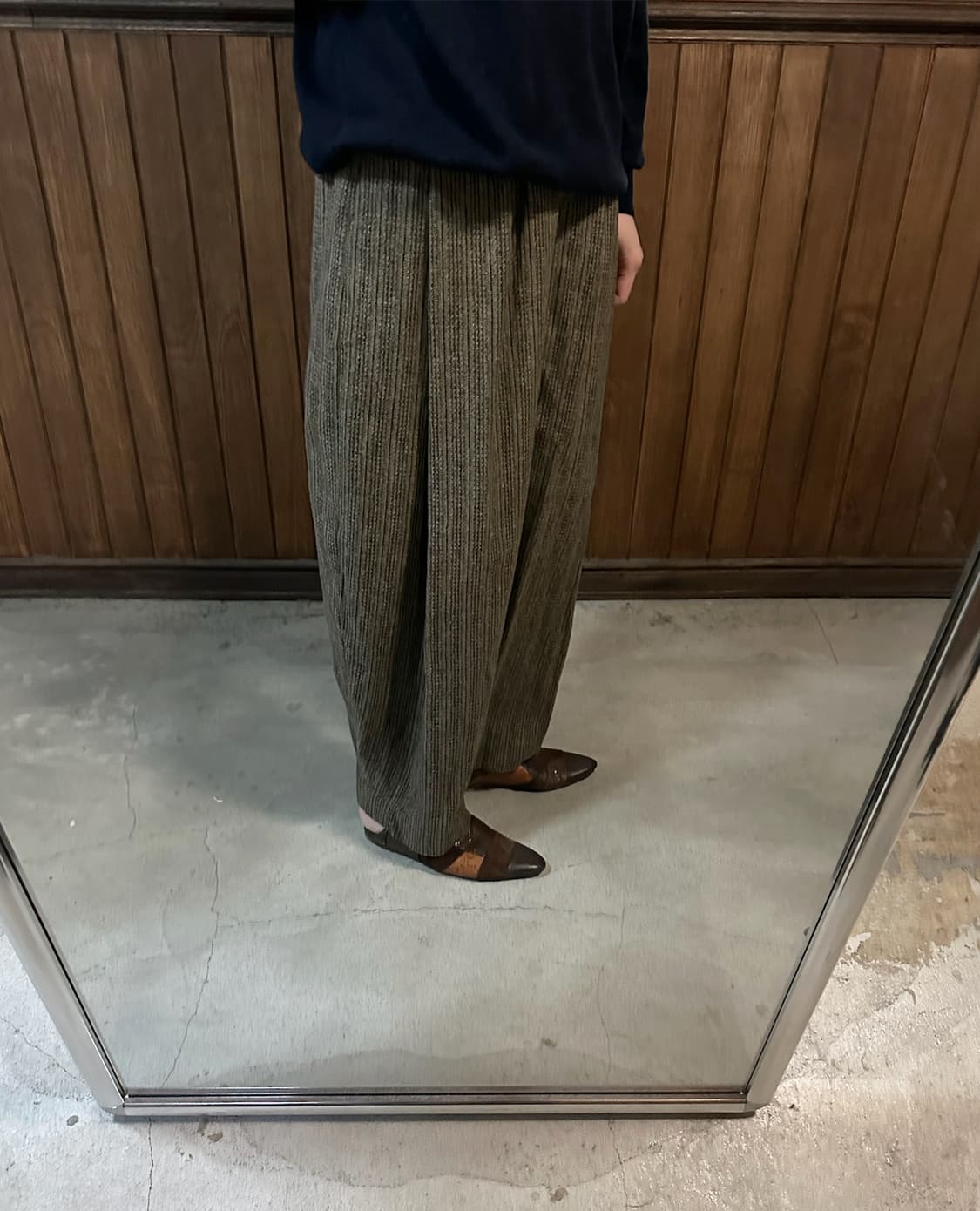 CHLOE stripe wool trouser pants 상품이미지5