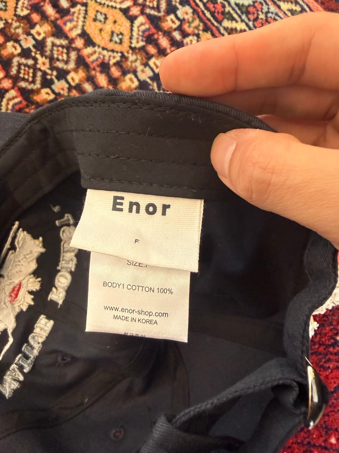 Enor 네이비 볼캡 상품이미지4