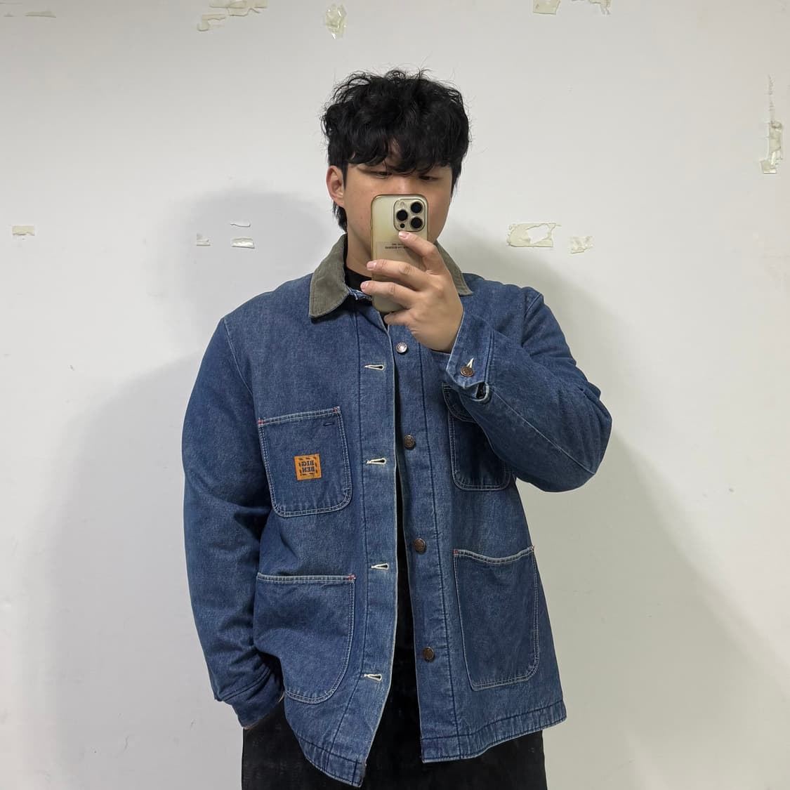 80s 랭글러 BIG BEN Made in U.S.A 데님 초어 자켓 상품이미지4