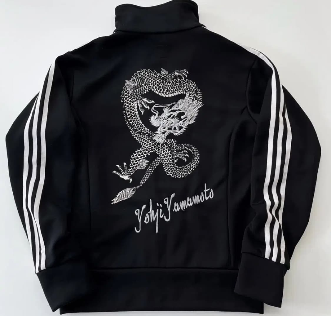 요지야마모토 아디다스 용 자수 져지 트랙탑 집업 블랙 L 상품이미지1