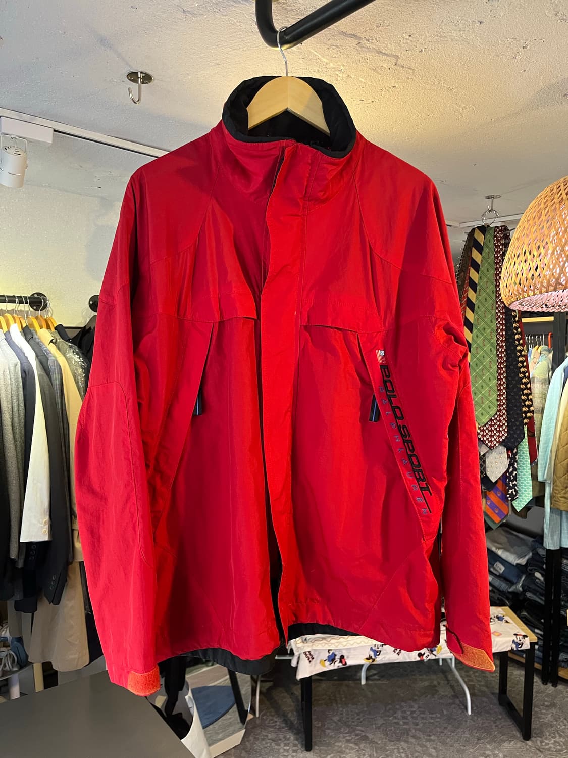 폴로 스포츠 RL-67 레드 테크 자켓 상품이미지1