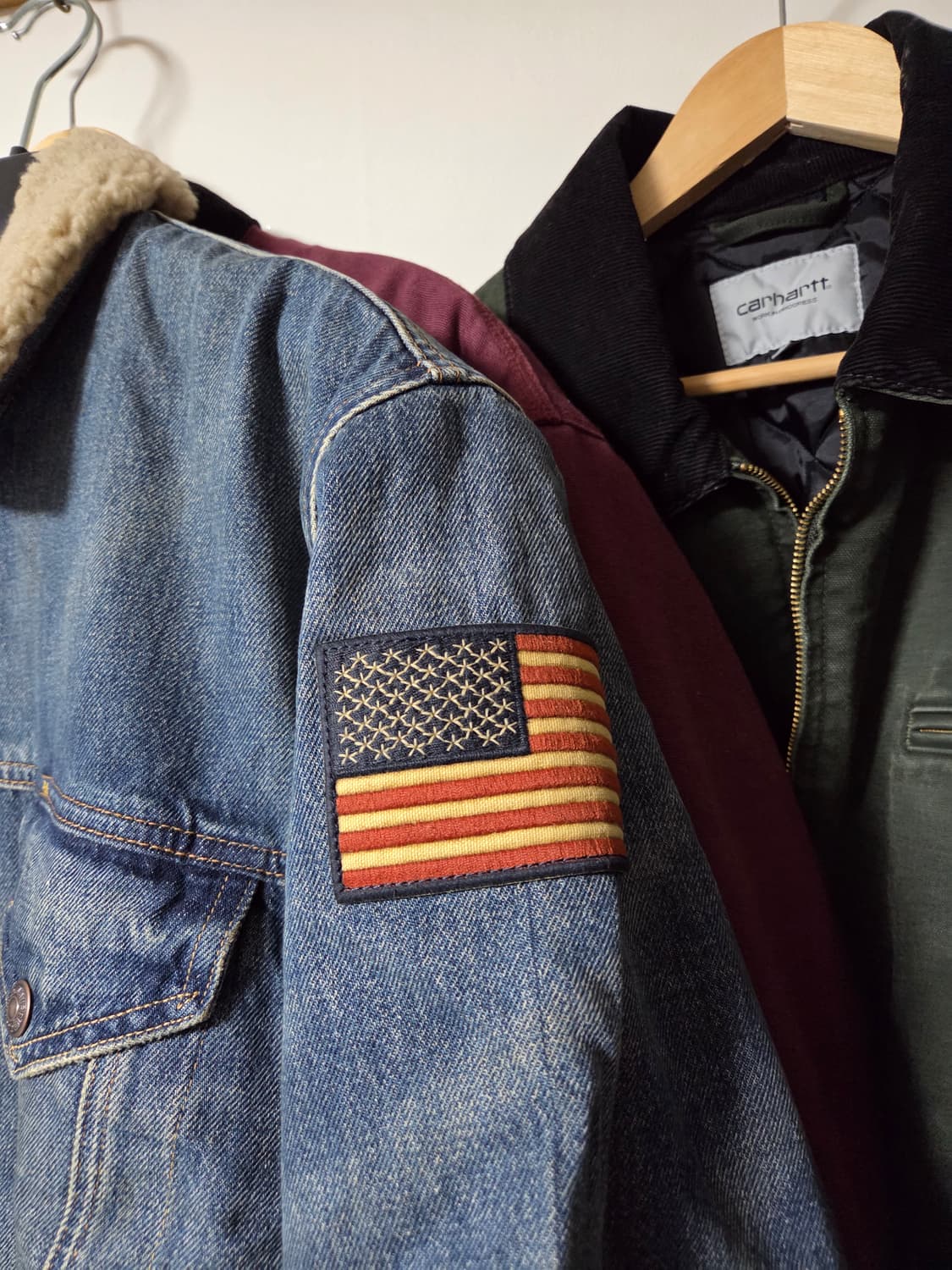 폴로 랄프로렌 성조기 데님 플리스 트러커 자켓 상품이미지2