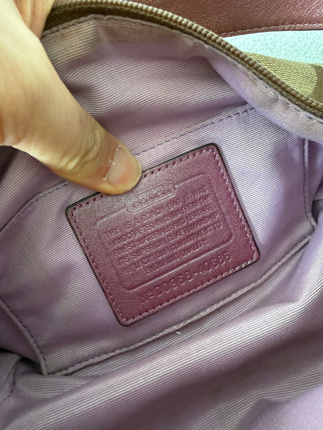 코치(COACH) 모노그램 미니백(원단 손상 있음) 상품이미지10