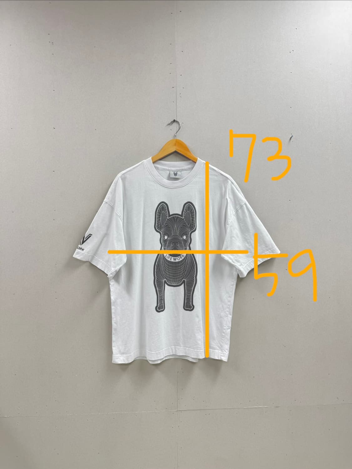 남성 L / 라이프워크 라독 반팔티 화이트 상품이미지2