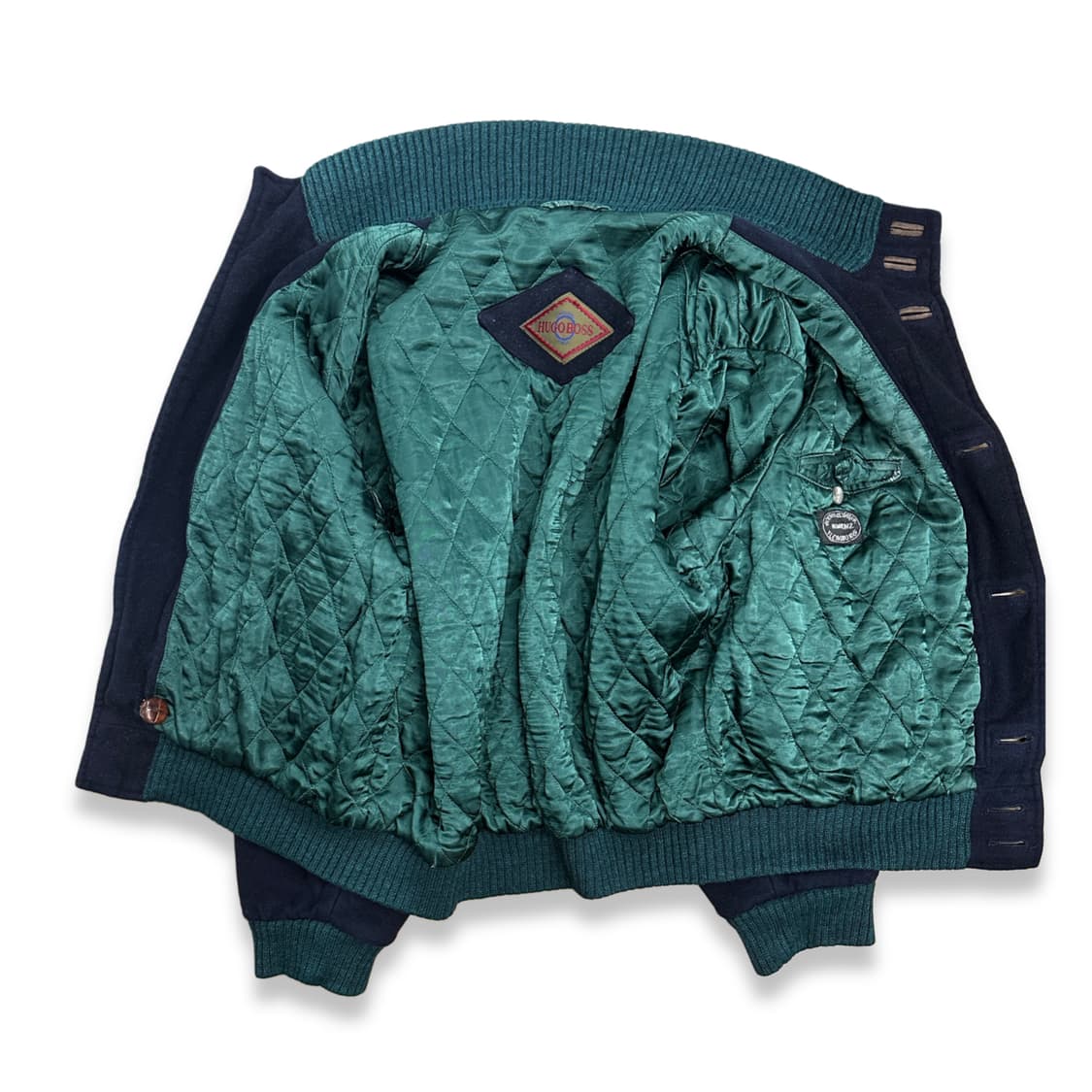 90s HUGO BOSS 울/캐시미어 봄버 자켓 XL 상품이미지4
