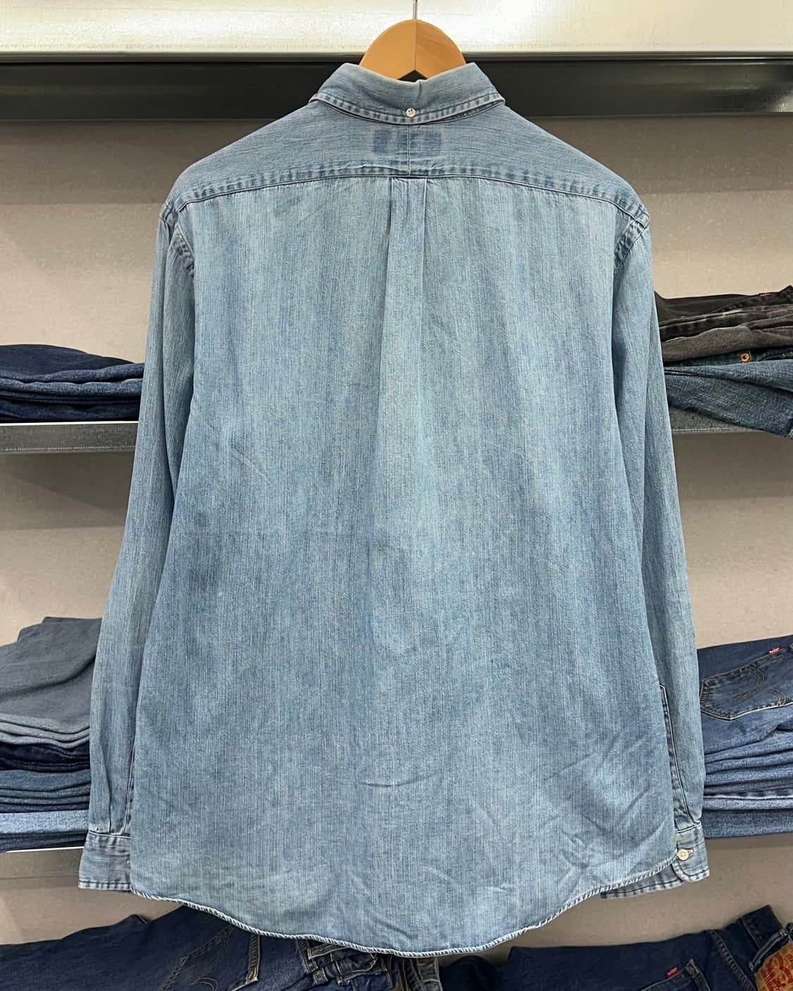 (L)폴로 데님 셔츠-M1814 상품이미지6