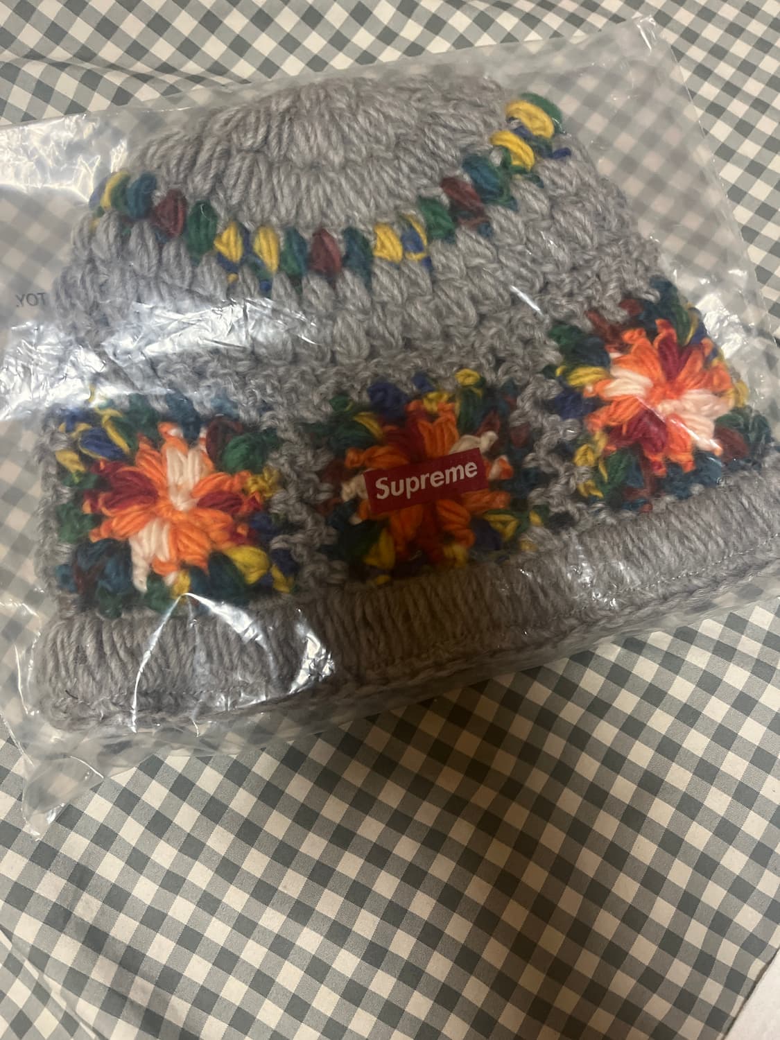 슈프림 크로셰 비니 헤더 그레이 - 25SS 상품이미지1