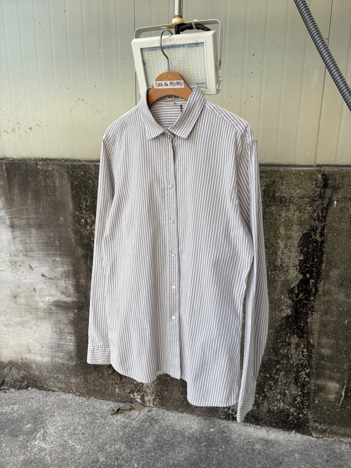 미우미우 06-07 fw 스트라이프 셔츠 상품이미지3
