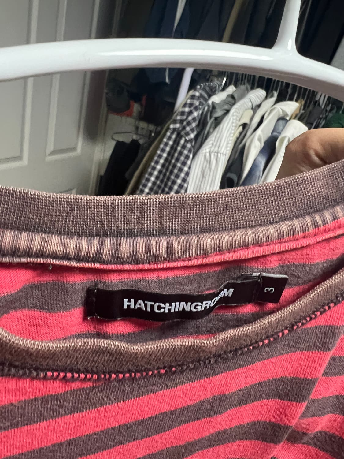 [3] 해칭룸 VTG 레드 스트라이프  반팔티셔츠 상품이미지3