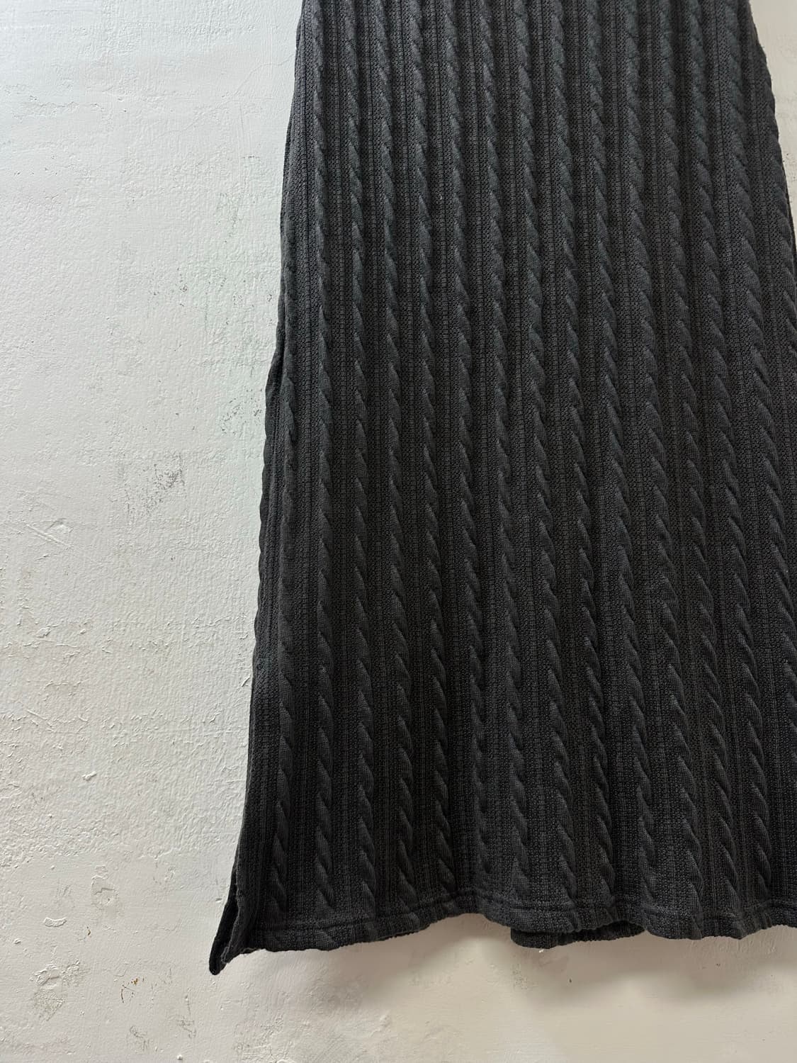 일본빈티지 꽈배기 케이블 니트 스커트 상품이미지3