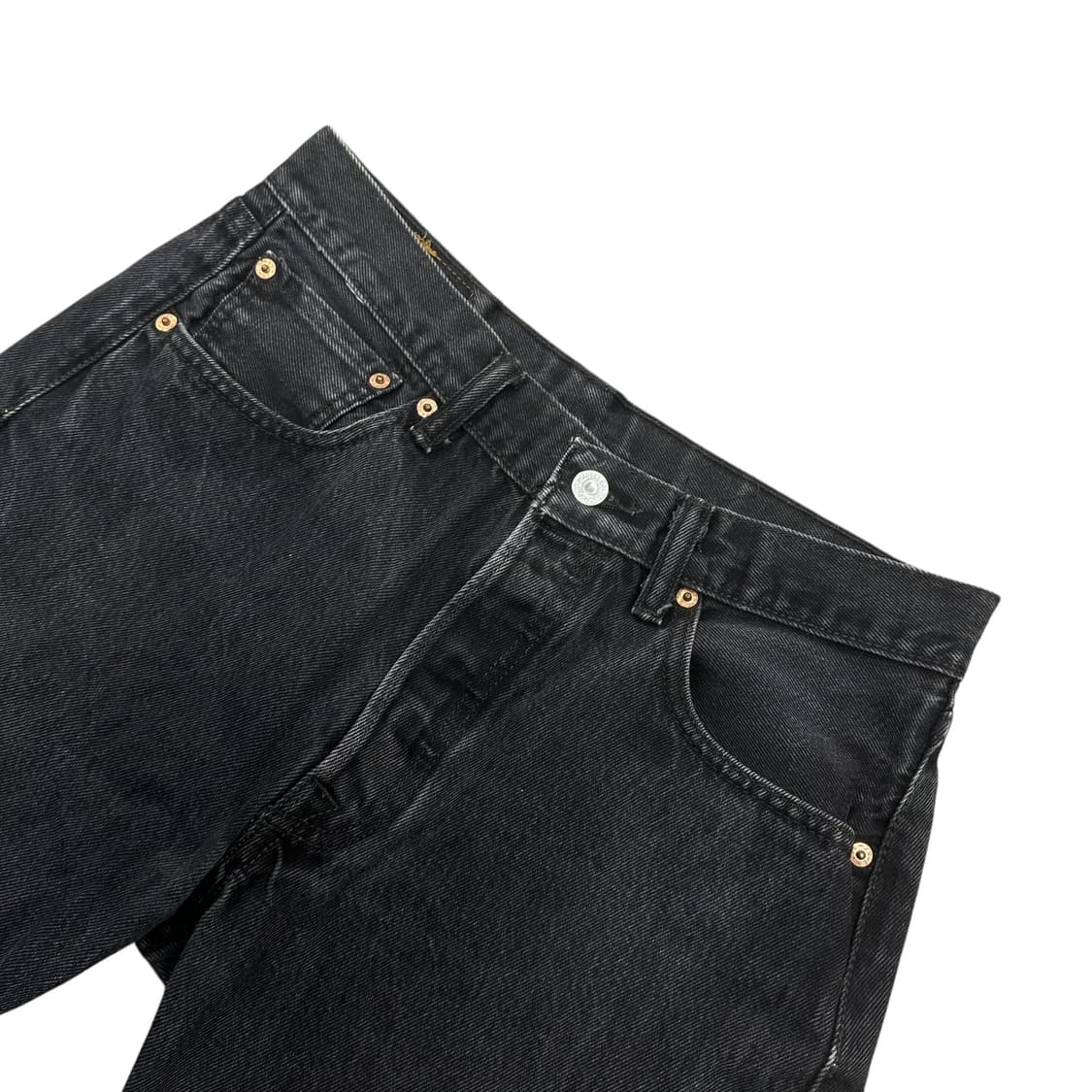 리바이스 501 흑청 데님 반바지 상품이미지2