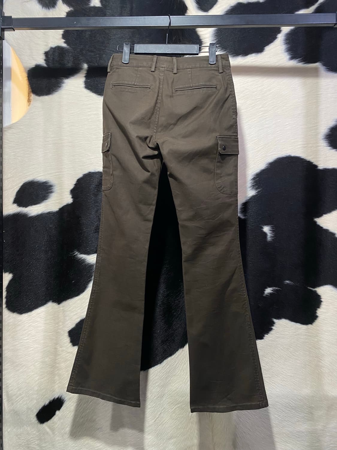 Et boite 로우라이즈 카키 부츠컷 카고팬츠 상품이미지6