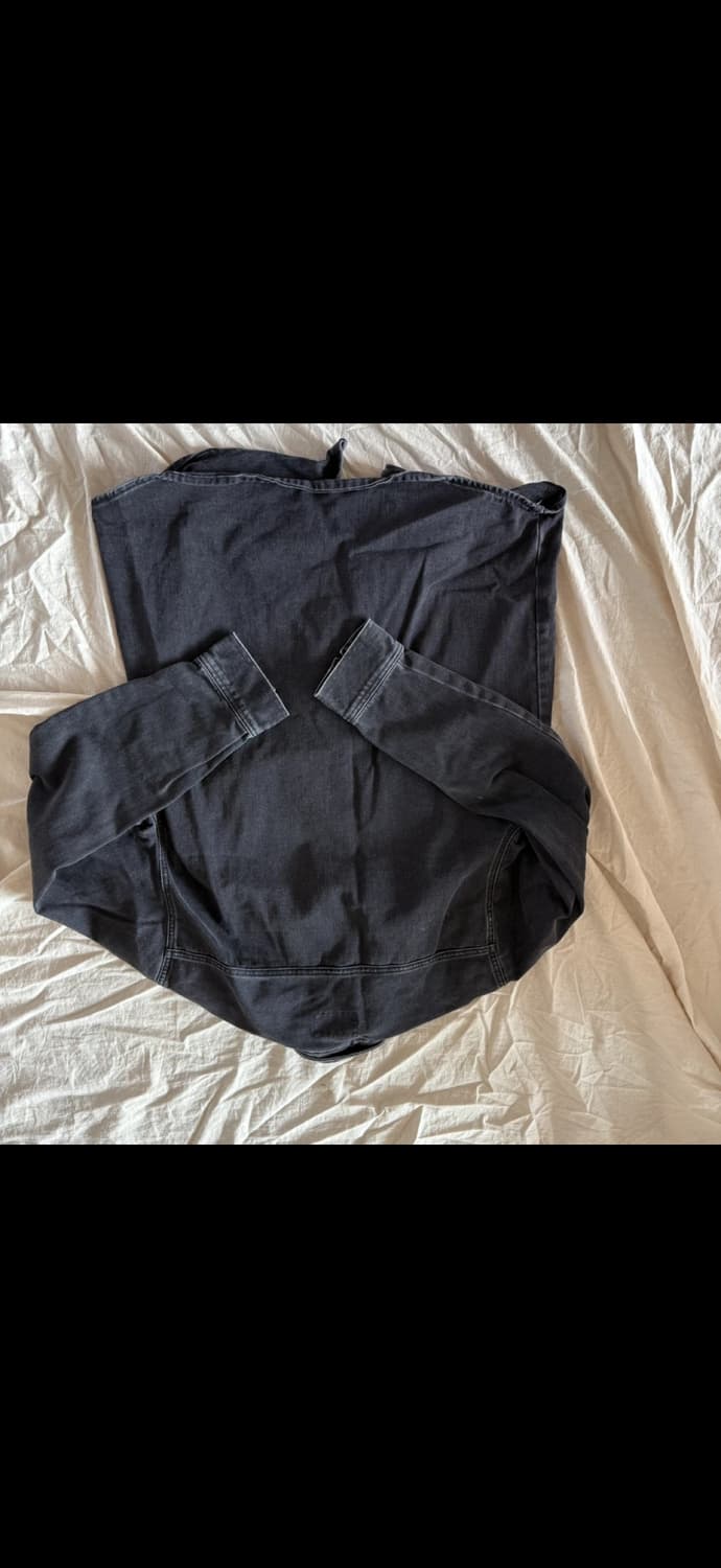 칼하트 워싱 블랙 데님 자켓셔츠 XL 상품이미지5
