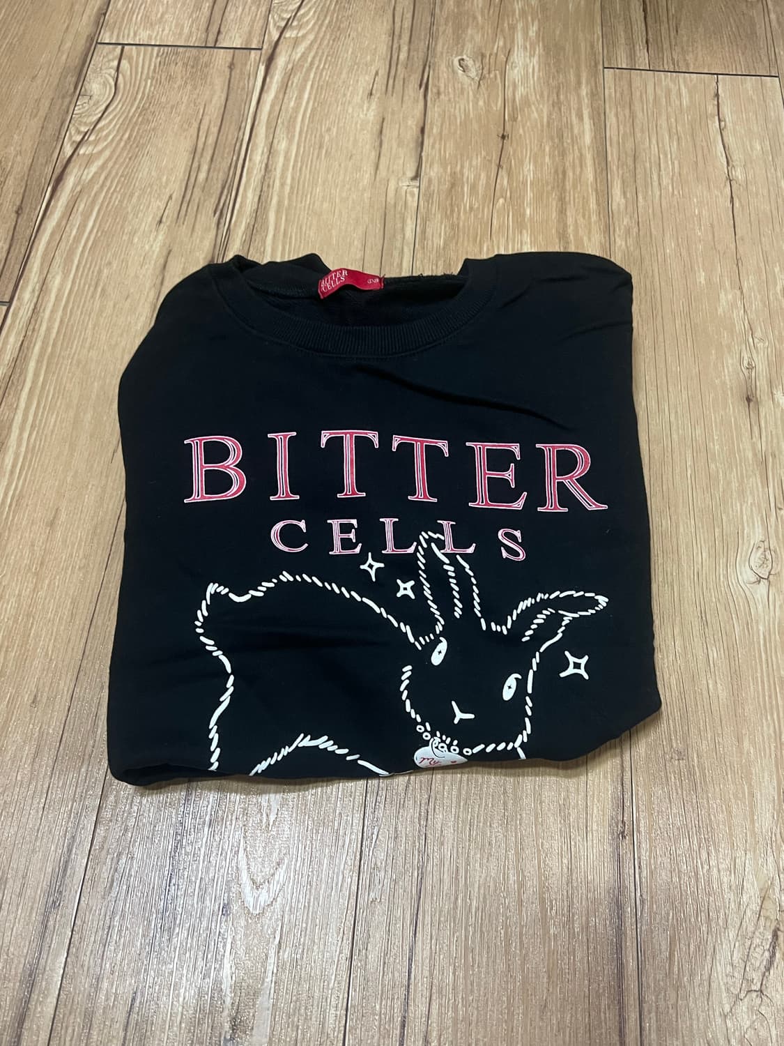 비터셀즈 래빗 스웻 셔츠-블랙 상품이미지1