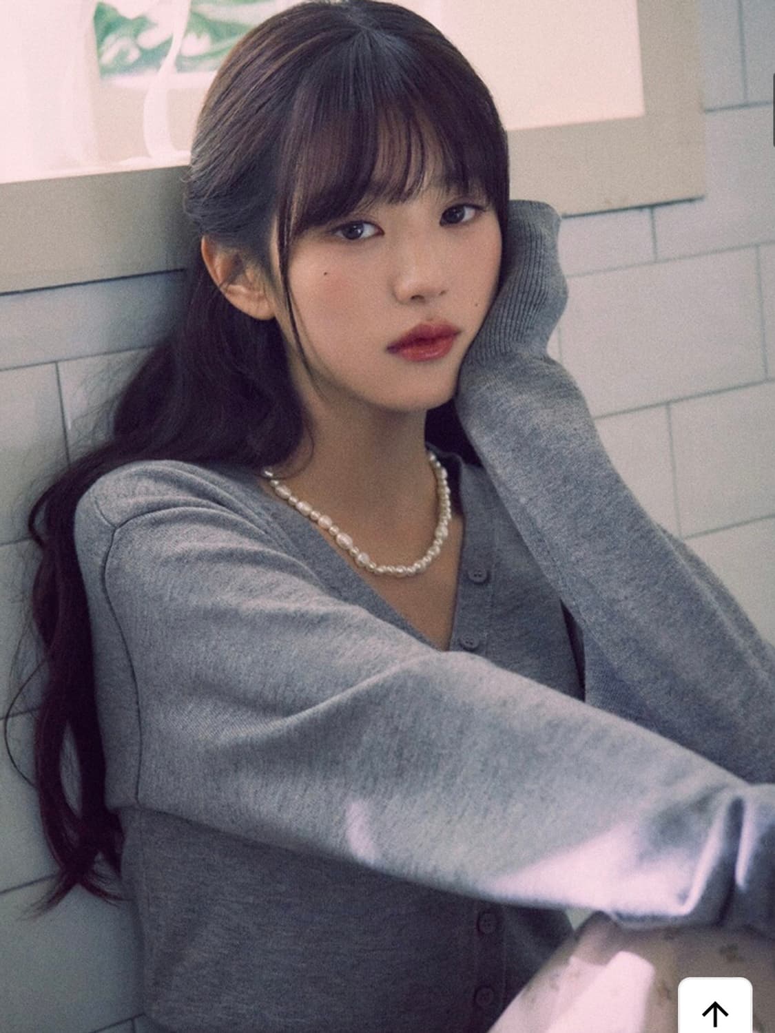 로라로라 rolarola 브이넥 베이직 가디건 그레이 상품이미지2