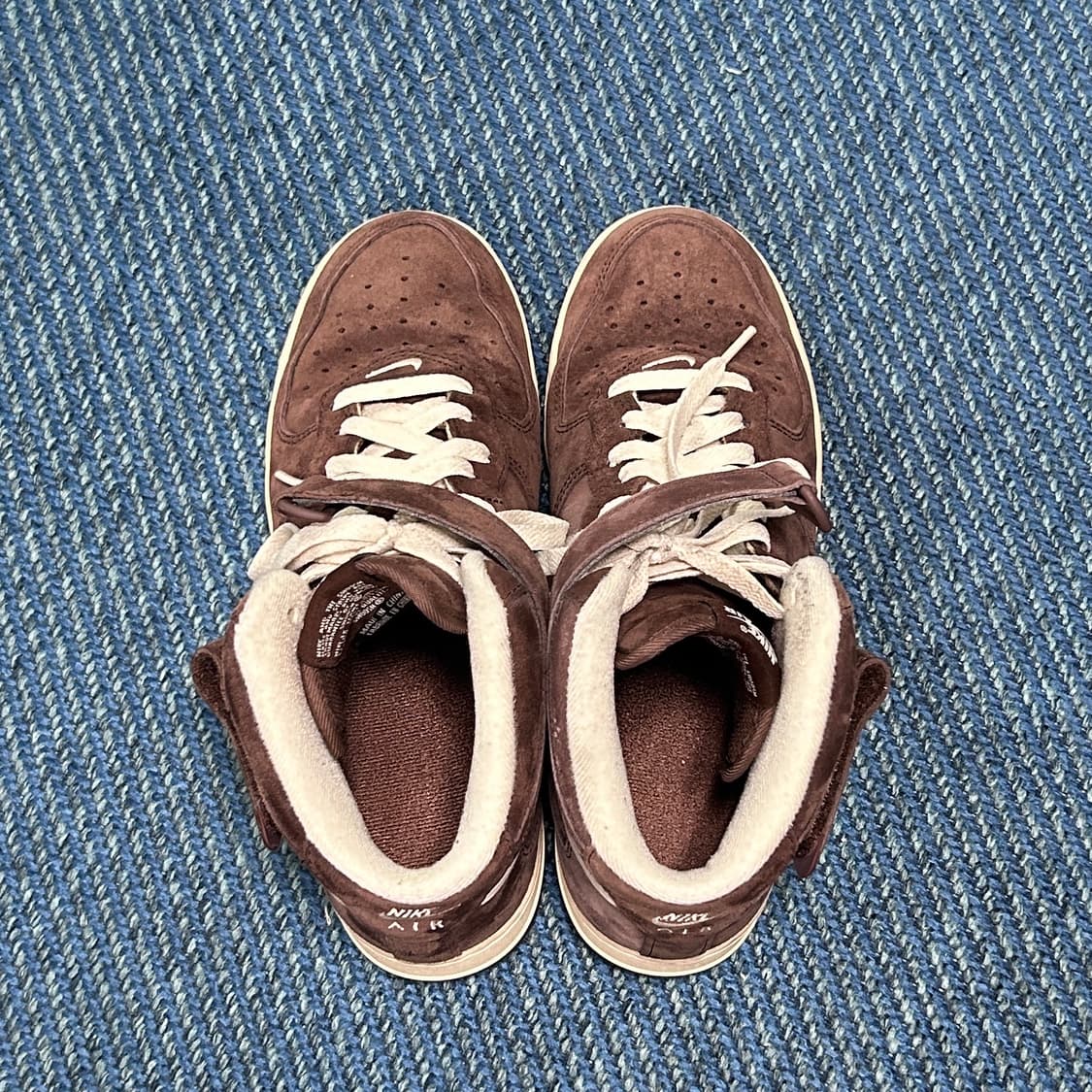 나이키 에어포스 초콜릿 미드 255 상품이미지6