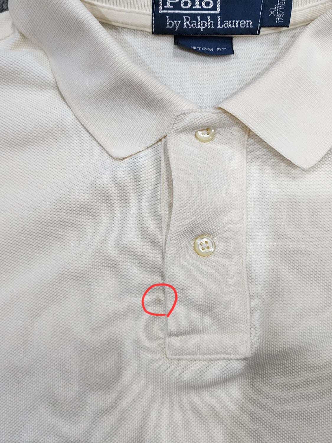 폴로 랄프로렌 빅포니 커스텀핏 PK 카라티 긴팔티 XL 상품이미지5