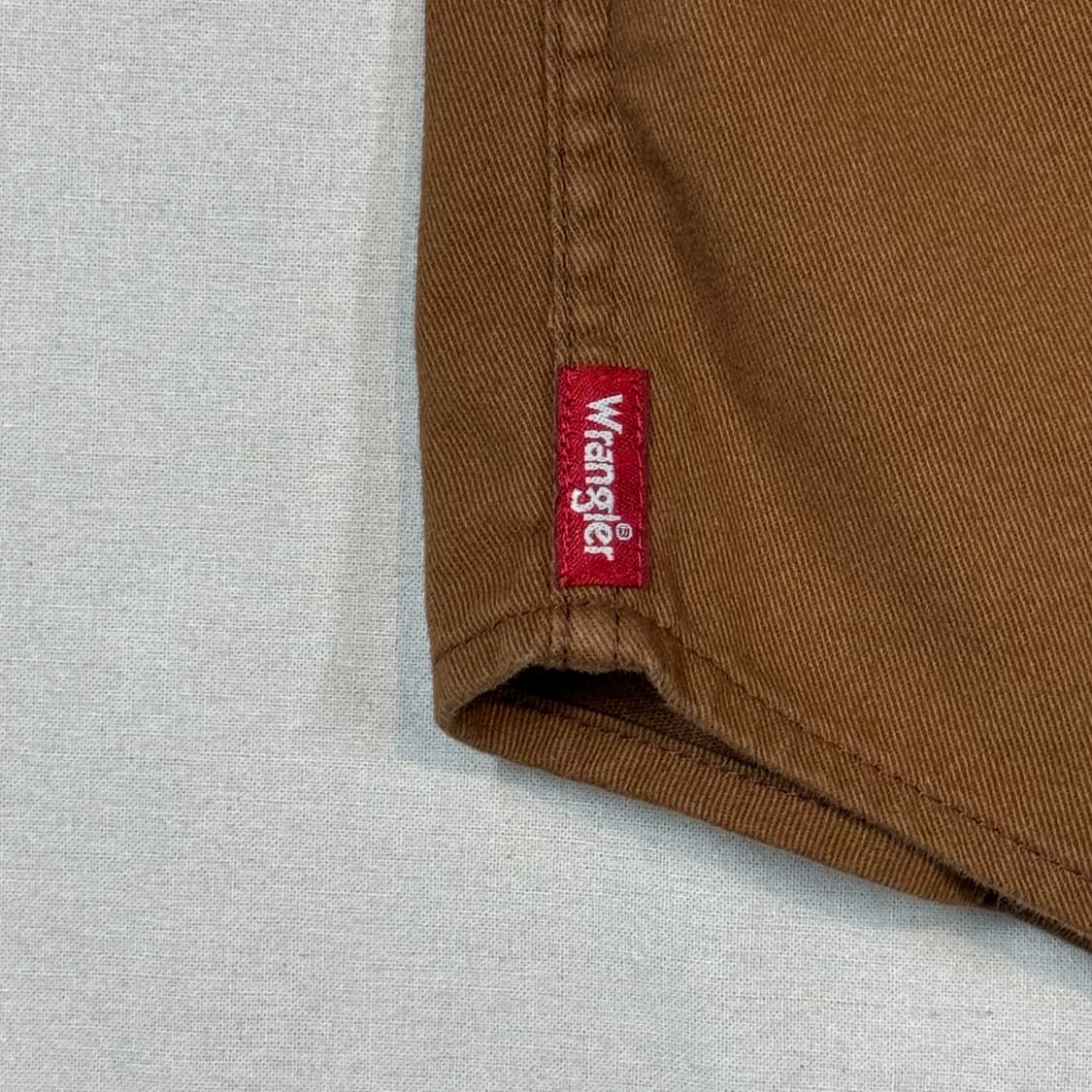 M) Wrangler 랭글러 투포켓 워크웨어 코튼 셔츠 브라운 W2 상품이미지4