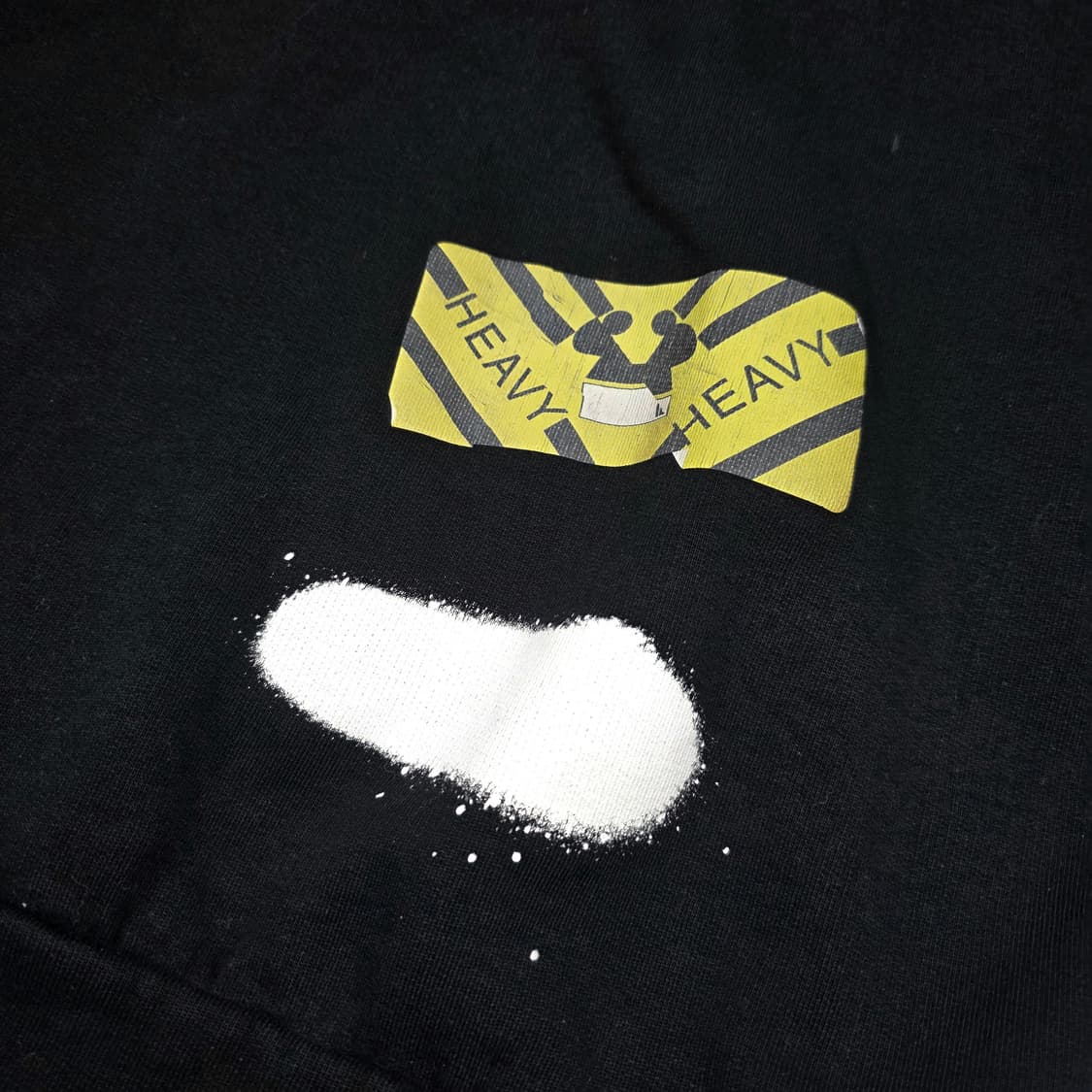 오프화이트 스프레이 후드티셔츠 상품이미지3