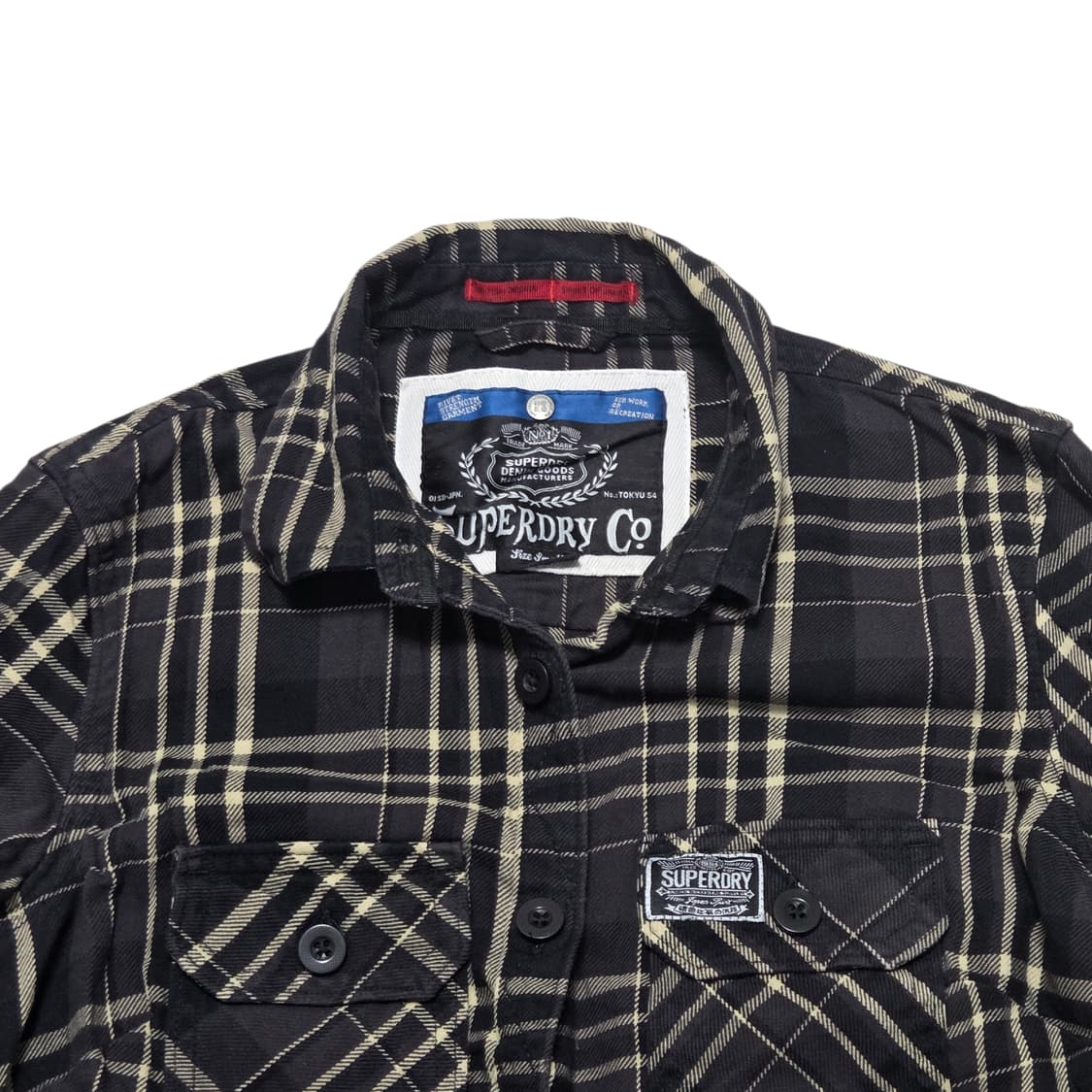 Superdry 슈퍼드라이 빈티지 투포켓 체크 패턴 셔츠  상품이미지2
