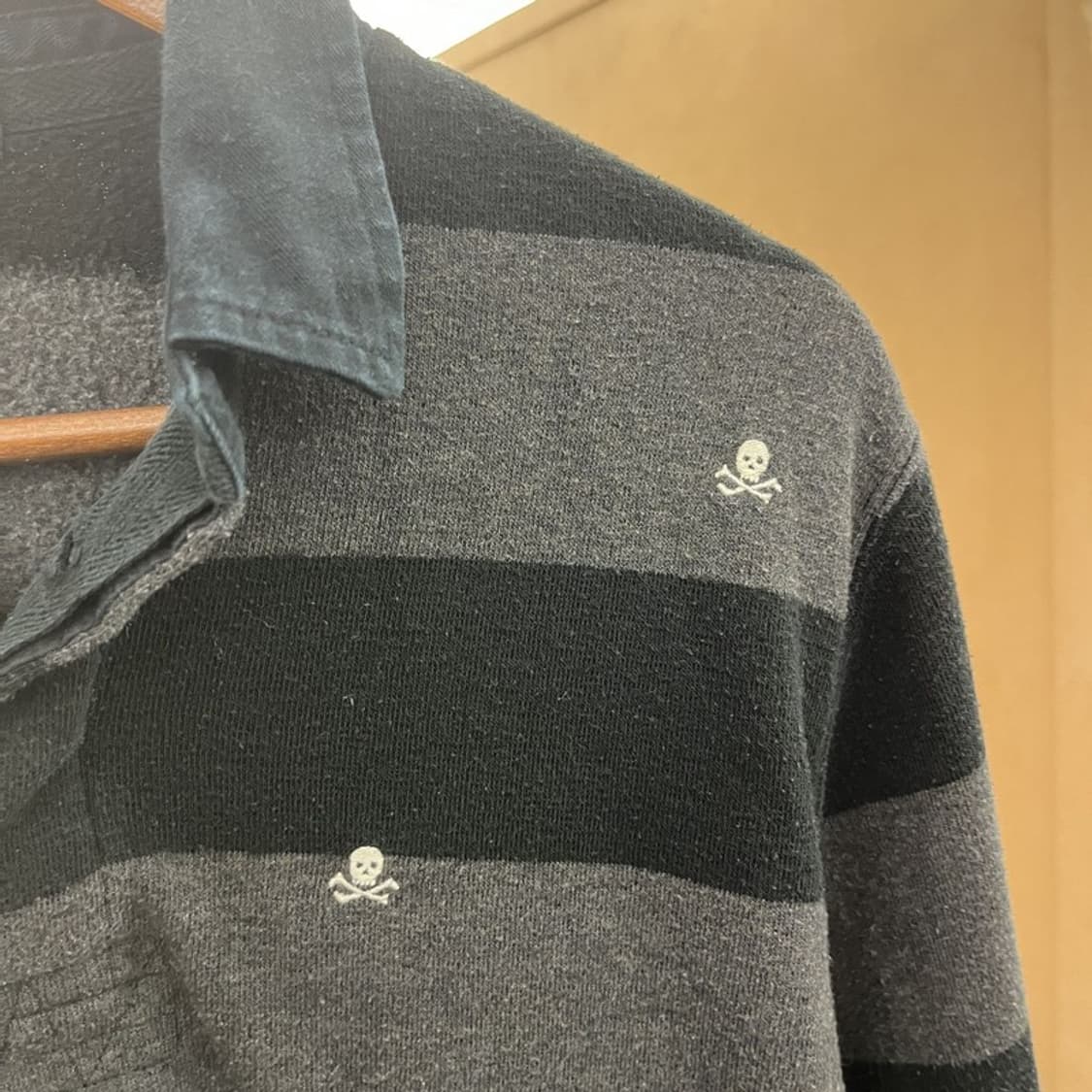 폴로 랄프로렌 해골패턴 단가라 럭비 긴팔카라티 90 C05878 상품이미지5