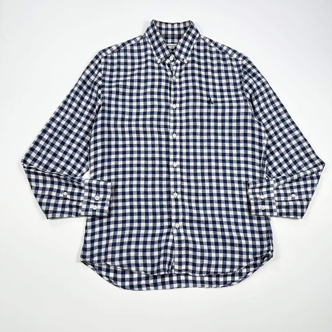 빈폴 클래식 슬림 린넨 체크셔츠 (M) 상품이미지2