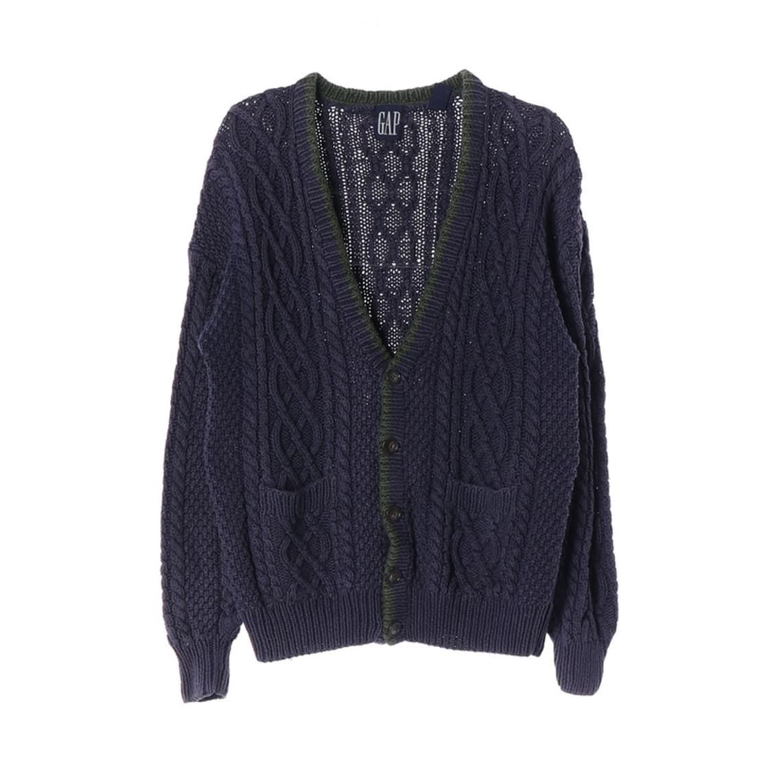 GAP 빈티지 꽈배기 가디건 L 상품이미지1
