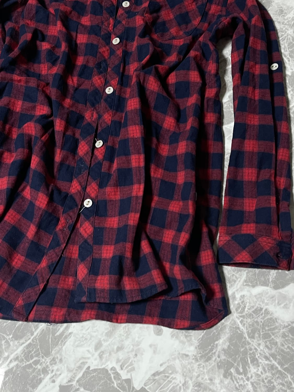 (Unknown)00's check hoody shirts 상품이미지4
