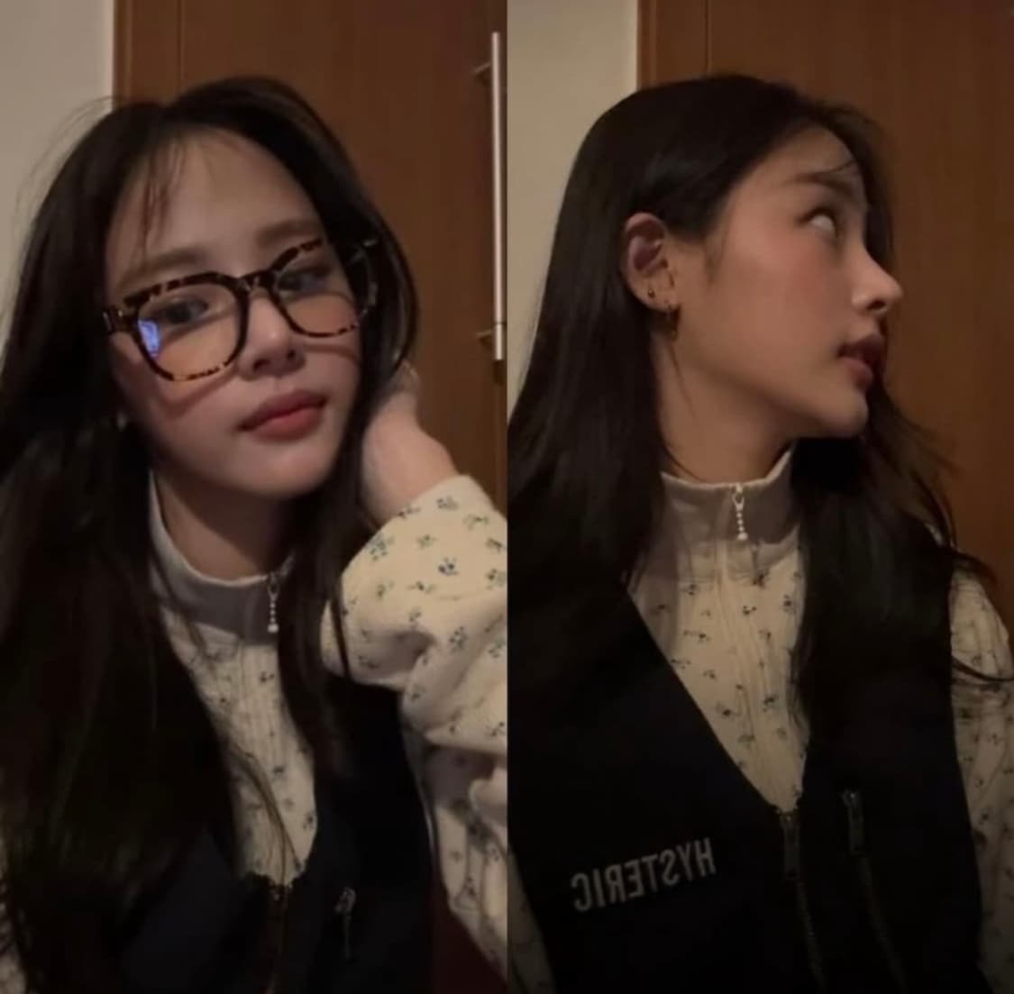 ((뉴진스민지착용))캐피탈 잔꽃무늬 슬리브집업 상품이미지2