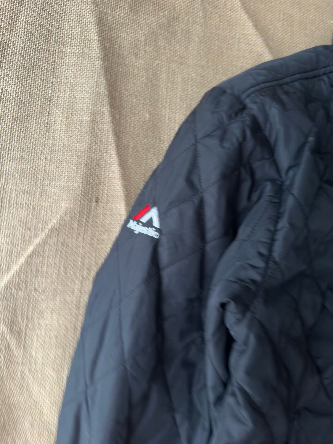 Majestic 블랙 퀼팅 점퍼 L(100) 상품이미지6