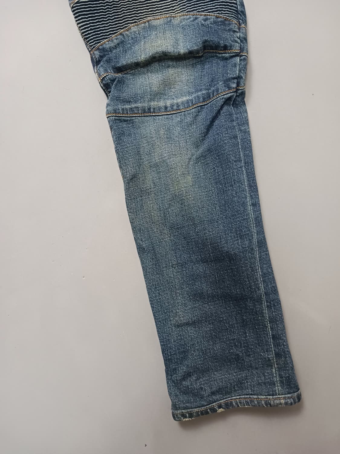 [34] 발망 진청 워싱 바이커진 청바지 상품이미지5