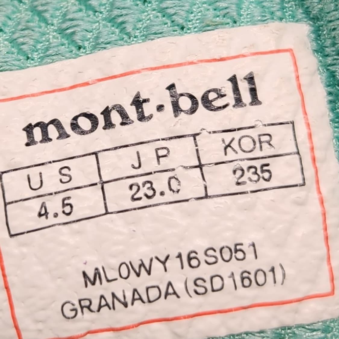 hhh 몽벨 트레킹화 235 상품이미지6