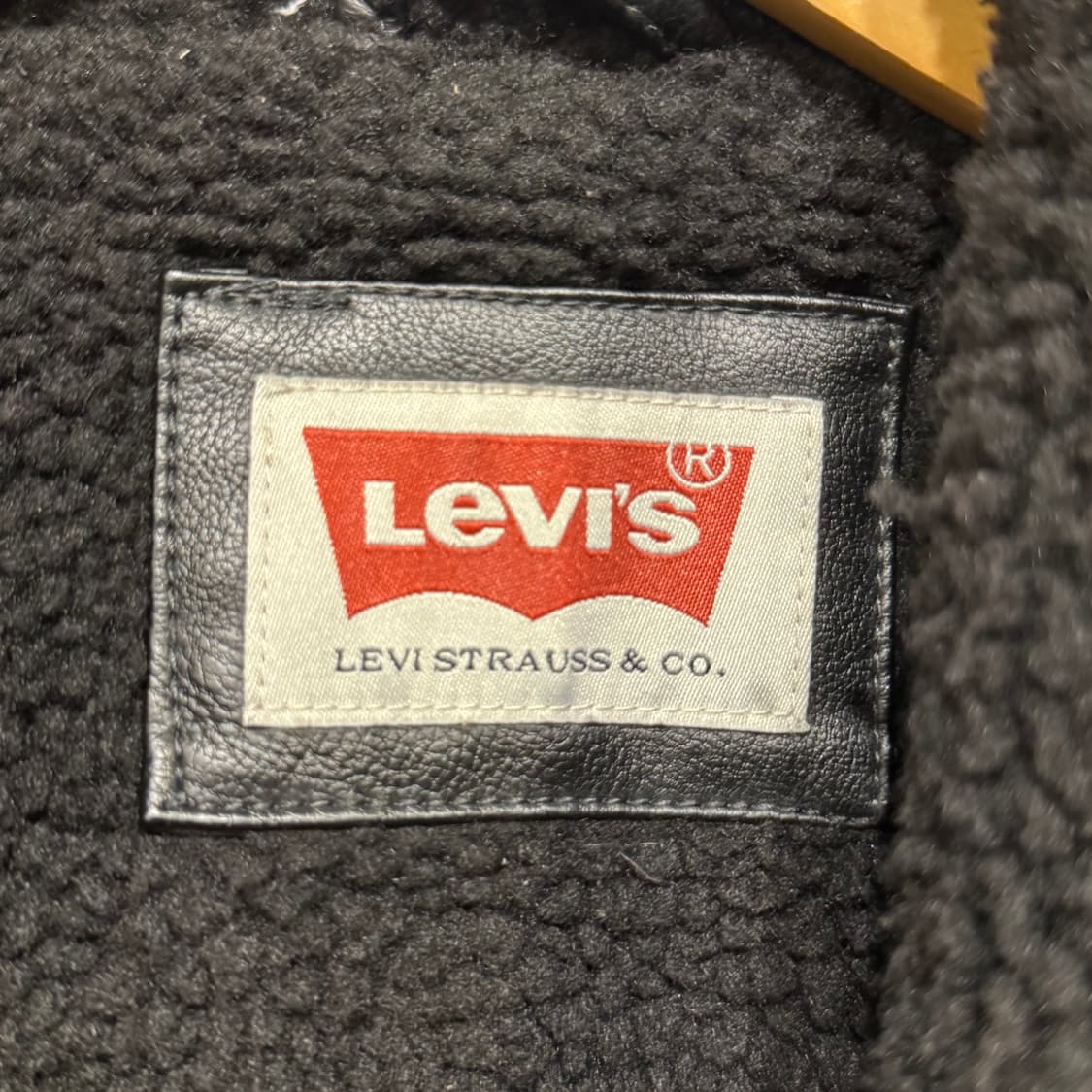 levis 리바이스 레더 뽀글이 자켓 상품이미지5