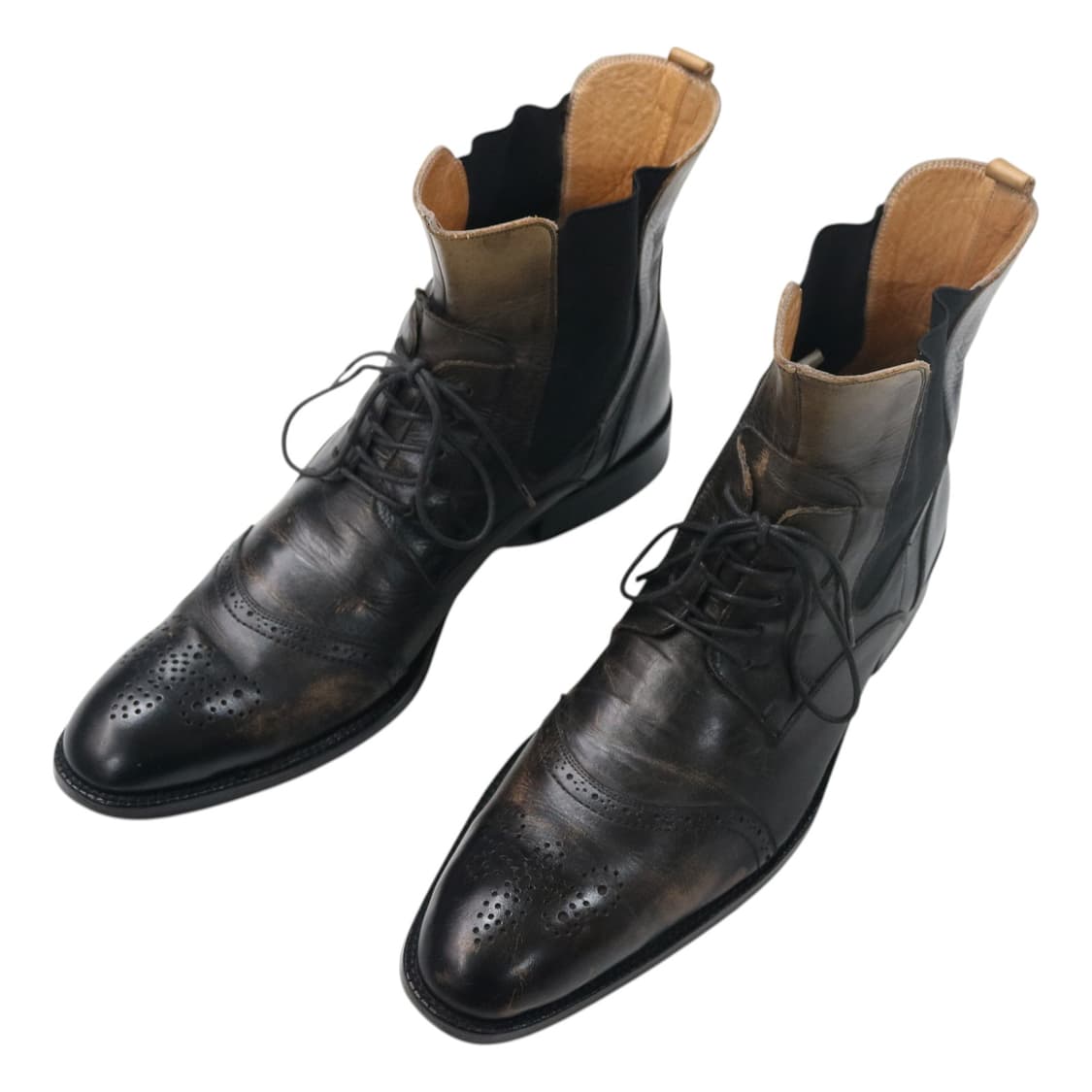 알프레도바니스터 빈티지 윙팁 레이스업 첼시 부츠 (42) 상품이미지1