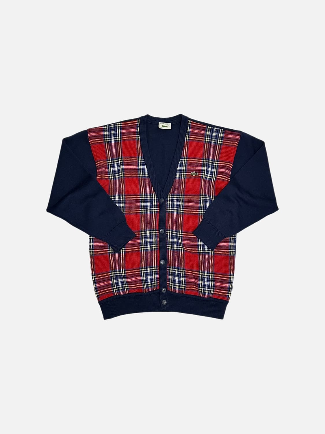 라코스테 서광 90s 체크 니트 가디건 상품이미지3