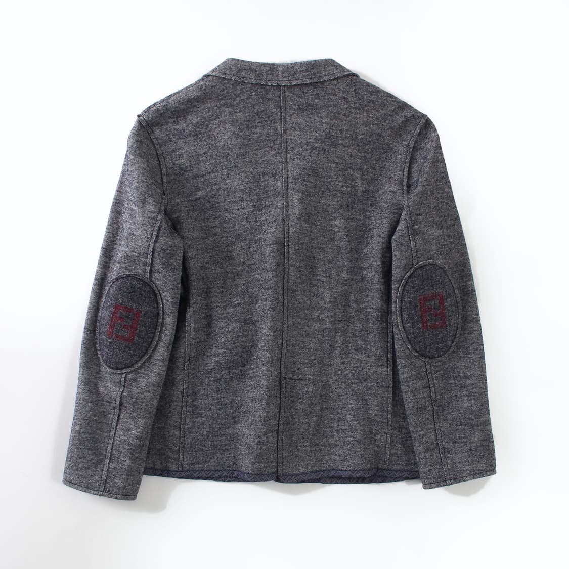 팬디 Fendi 빈티지 울 코튼 FF네이비 싱글 자켓 상품이미지6