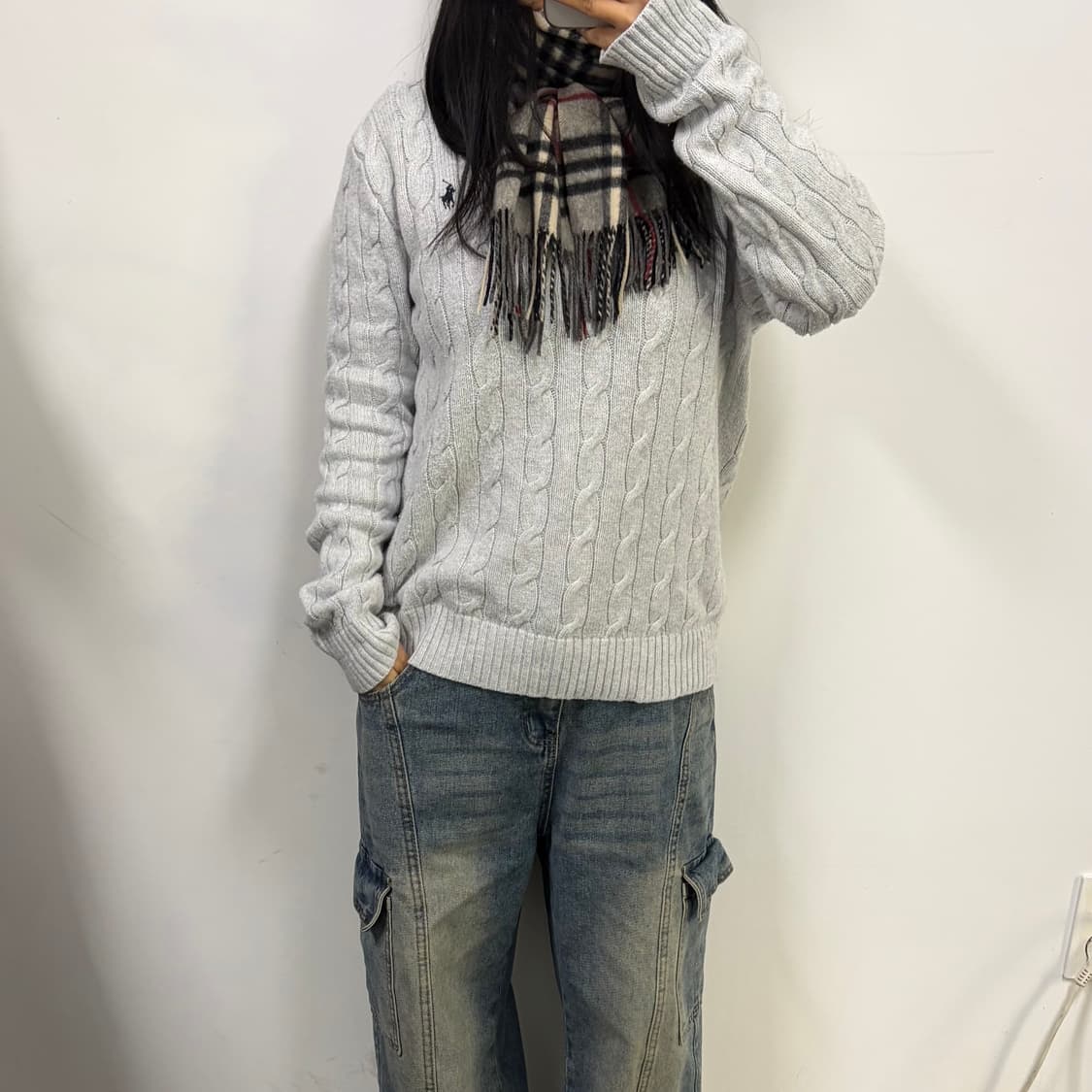 폴로 꽈배기 니트[1783] 상품이미지1