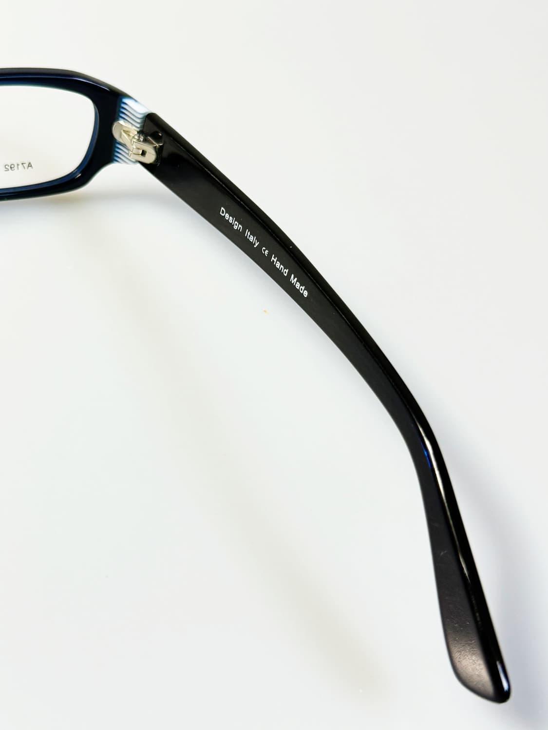 SS.PARIS 네이비 블랙 뿔테 스퀘어 프레임 빈티지 안경 상품이미지6