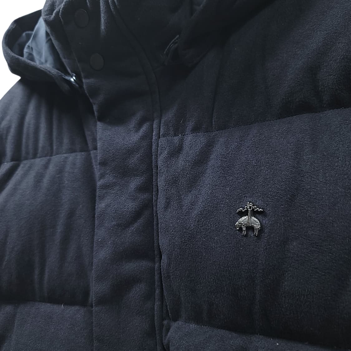 [L/105] 브룩스브라더스 블랙 후드 구스다운 자켓 패딩 상품이미지4