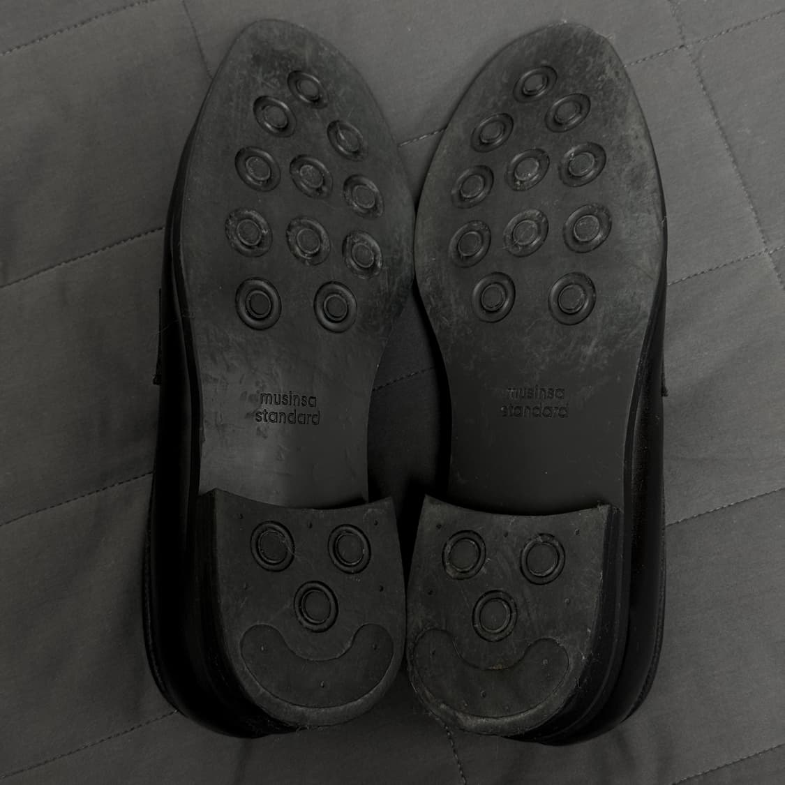 무신사 스탠다드 세미 드레스 페니 로퍼 270 사이즈 블랙 상품이미지4