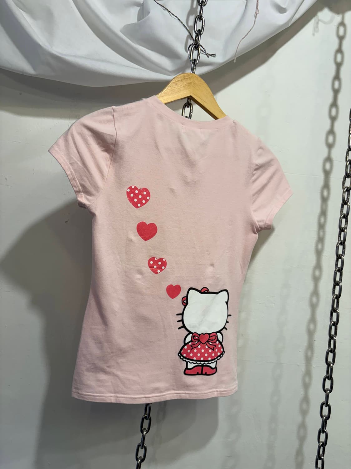 liz lisa x hello kitty 리즈리사 헬로키티 핑크 티셔츠 상품이미지3