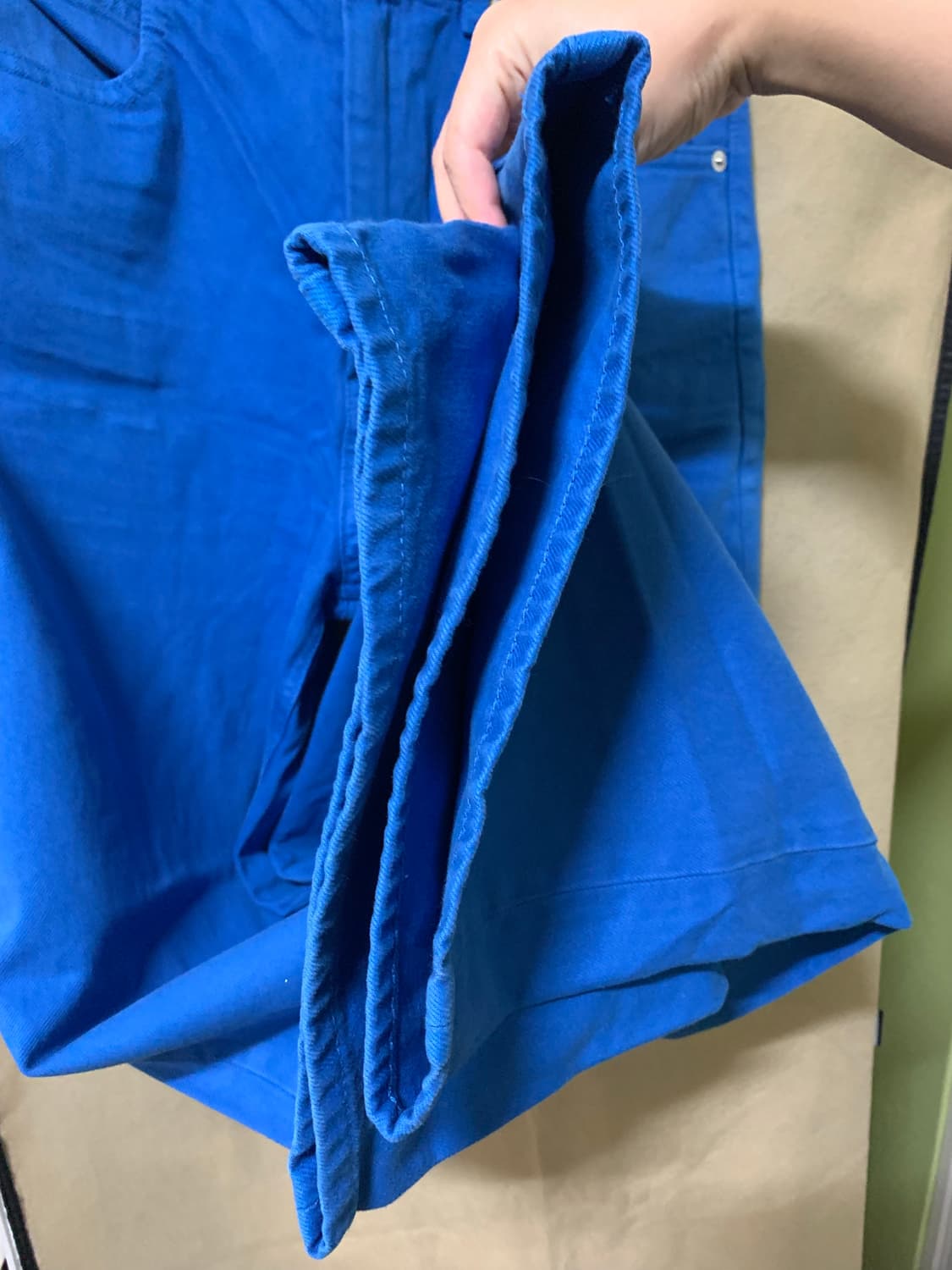 유니클로 마르니 배기진 팬츠 25 새상품 블루 상품이미지4