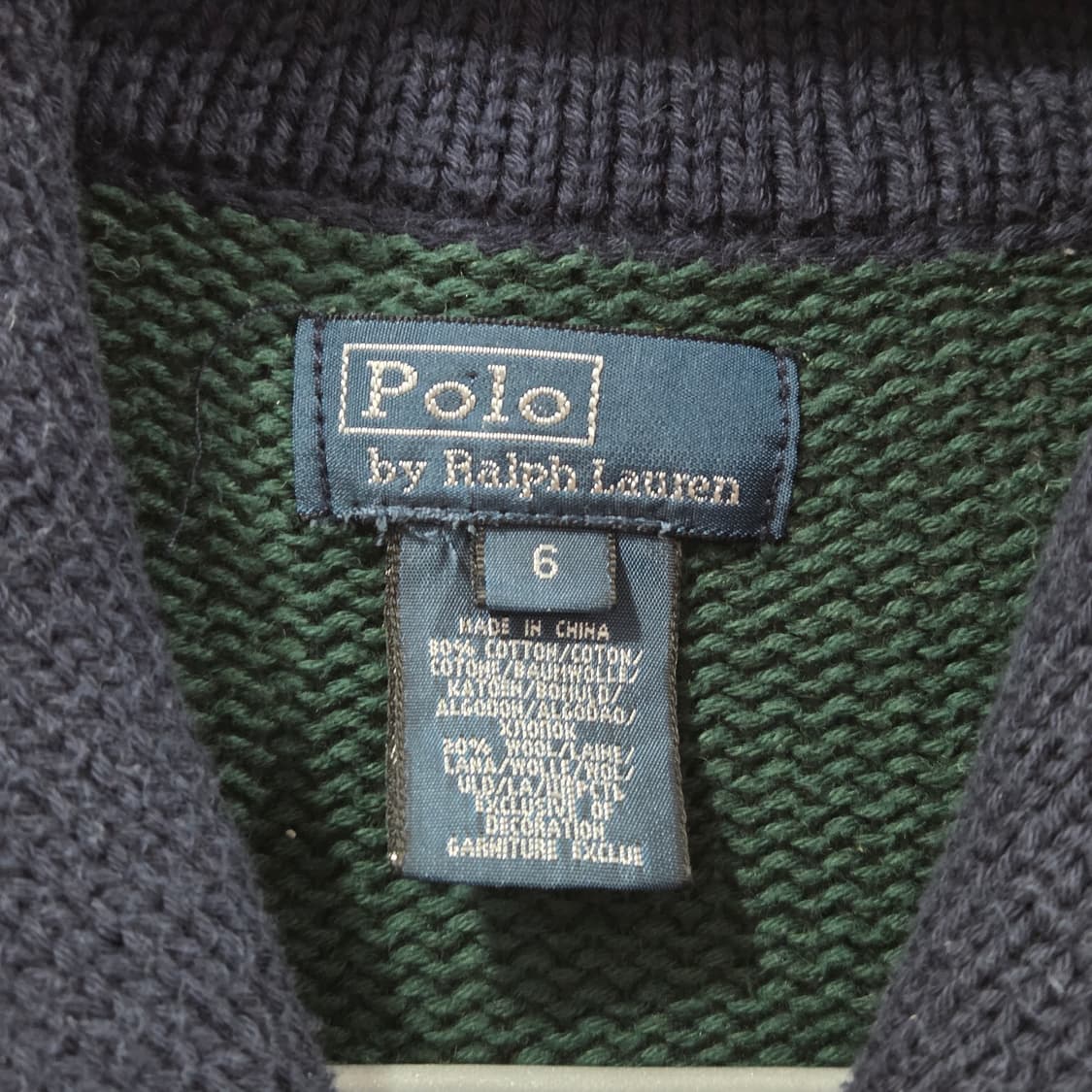 폴로랄프로렌 키즈 숄카라 니트 가디건 6 상품이미지3