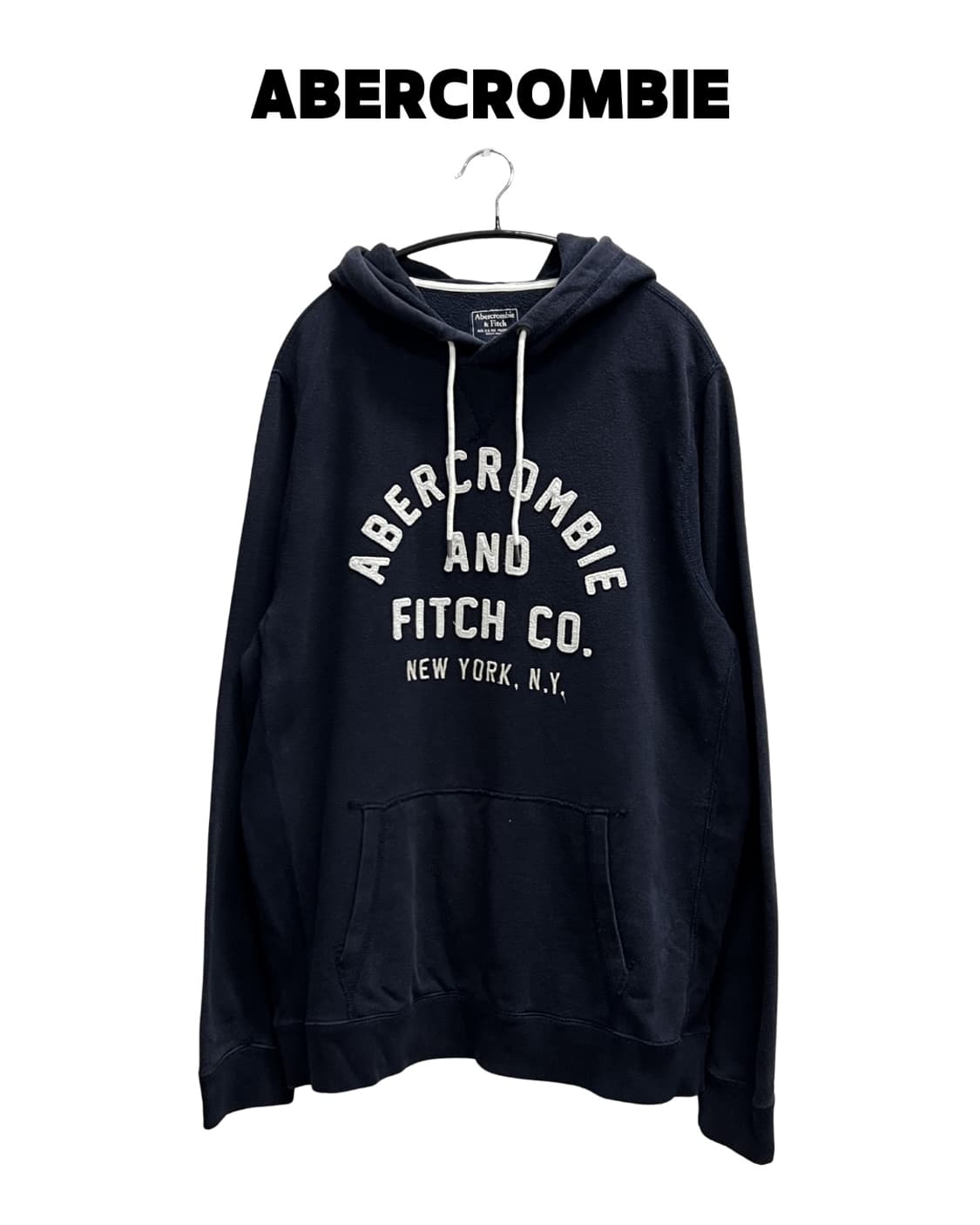 아베크롬비 패치로고 후드 티 다크네이비 상품이미지1