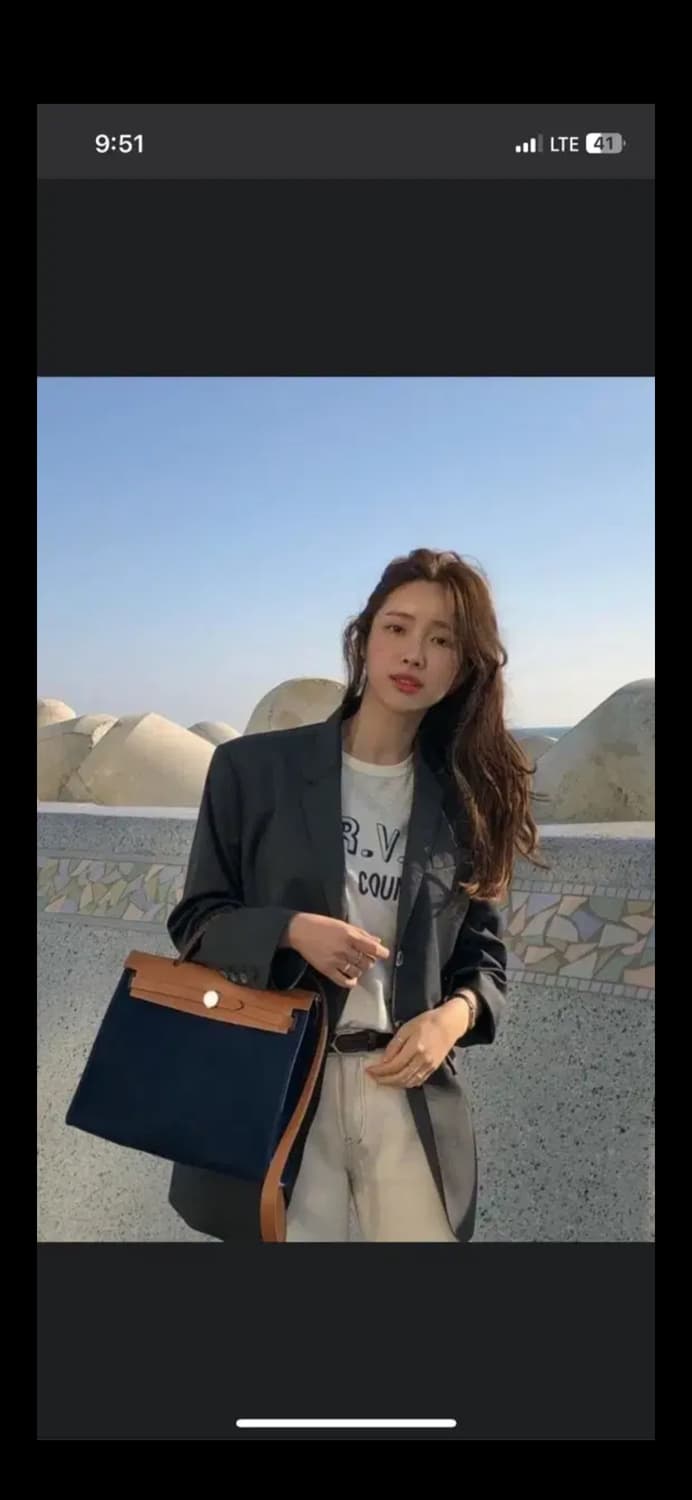 그로브 벨라 자켓 + 스커트 셋업 차콜 (s) 상품이미지5