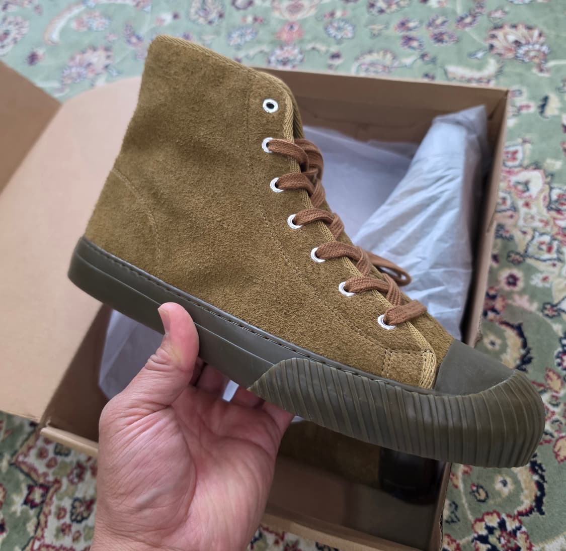 [새상품/최종할인] 캐치볼 M-03H 스웨이드 카멜 275-280 상품이미지1